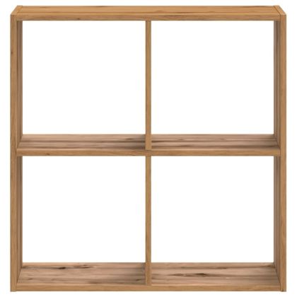 Библиотека, дъб артизан, 68,5x32x68,5 см, инженерно дърво