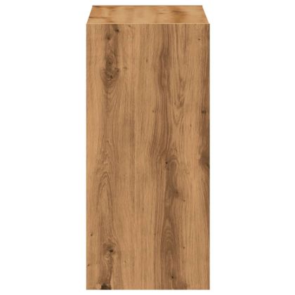 Библиотека, дъб артизан, 68,5x32x68,5 см, инженерно дърво