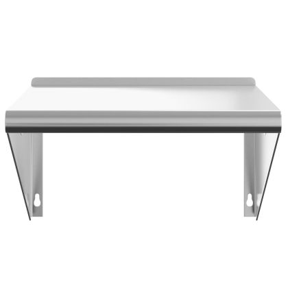 Стенен рафт, 50x45x31 см, сребрист, неръждаема стомана