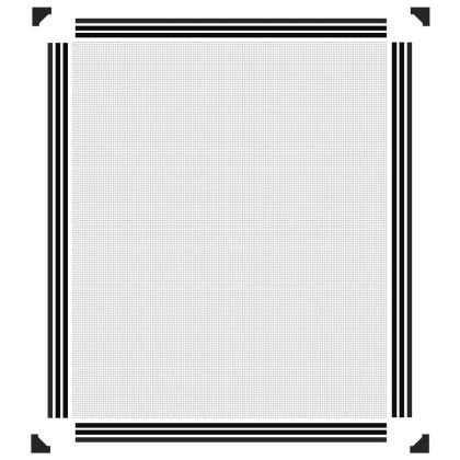 Магнитна мрежа против насекоми за прозорци, антрацит, 100x120см