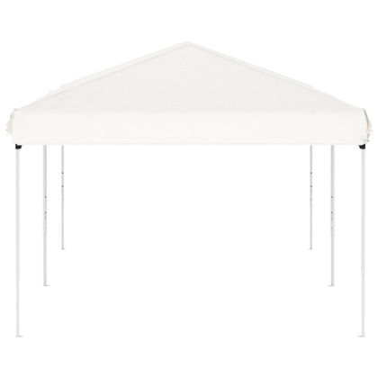 Сгъваема парти палатка, бяла, 3x6 м