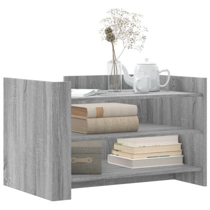 Кафе маса, сив сонома, 80x50x50 см, инженерно дърво