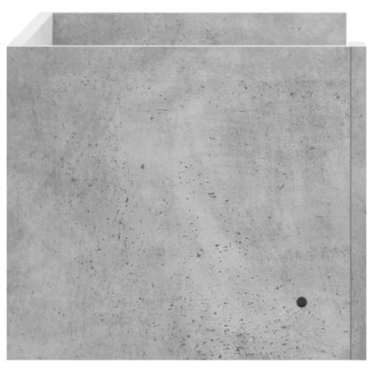 Стенен рафт, бетонно сив, 70,5x35x30,5 см, инженерно дърво