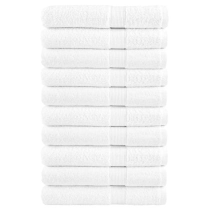 Премиум кърпи за сауна SOLUND 10 бр бели 80x200 см 600 gsm