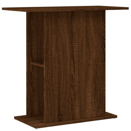 Поставка за аквариум, кафяв дъб, 75x36x72,5 см, инженерно дърво