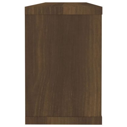 Стенни рафтове, 4 бр, Кафяв дъб, 60x15x23 см, инженерно дърво