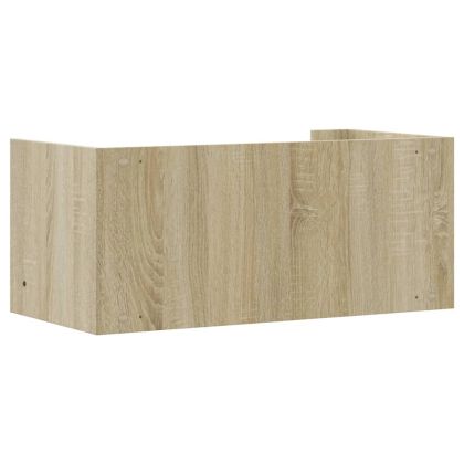 Стенен рафт, дъб сонома, 70,5x35x30,5 см, инженерно дърво