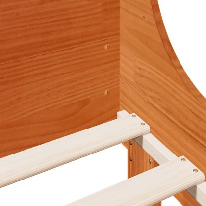 Рамка за легло без матрак, восъчнокафяв, 150x200 см, бор масив