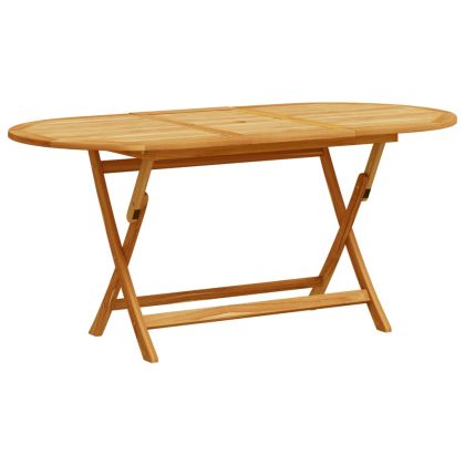 Градински трапезен комплект, 7 части, акация масив и textilene