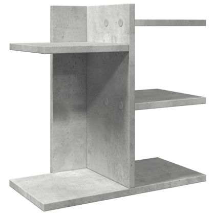 Органайзер за бюро, бетонно сив, 42x21,5x42 см, инженерно дърво