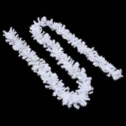 Коледен гирлянд с LED лампички, 10 м, бял