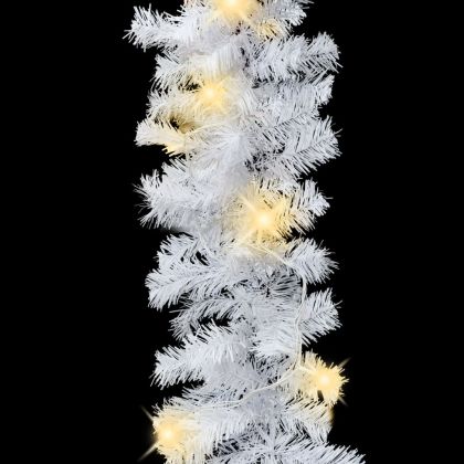 Коледен гирлянд с LED лампички, 10 м, бял