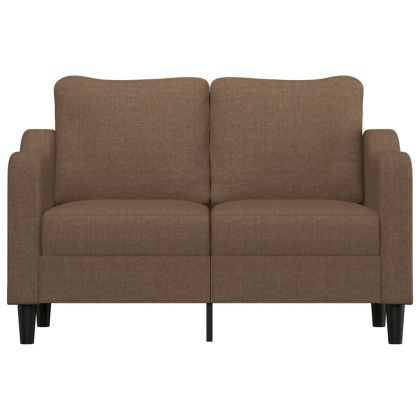 2-местен диван, Кафяв, 120 см, плат