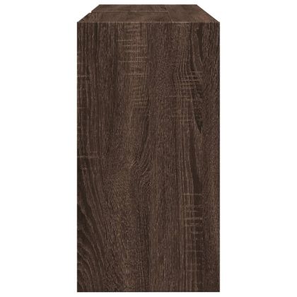 Долен шкаф за мивка, кафяв дъб, 90x29x55 см, инженерно дърво