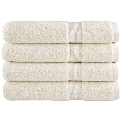 Премиум кърпи SOLUND 4 бр кремави 100x200 см 600 gsm