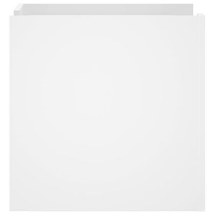 Нощно шкафче, бяло, 45x50x50 см, инженерно дърво