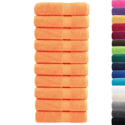 Премиум хавлиени кърпи SOLUND 10 бр зелени 100x150 см 600 gsm
