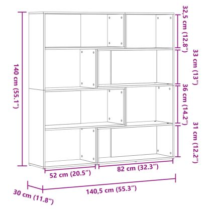 Ъглова етажерка 4 нива черен 85x85x140 см инженерно дърво