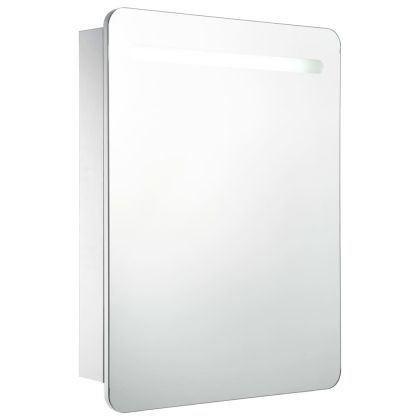 LED шкаф с огледало за баня, 60x11x80 см