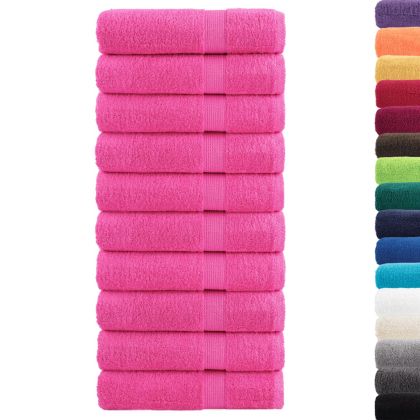 Премиум кърпи за баня SOLUND 10 бр розови 70x140 см 600 gsm