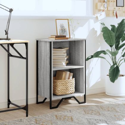 Библиотека, сив сонома, 50x31x74,5 см, инженерно дърво