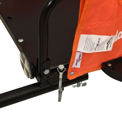 Ремарке за колело, оранжево, Оксфорд плат и желязо