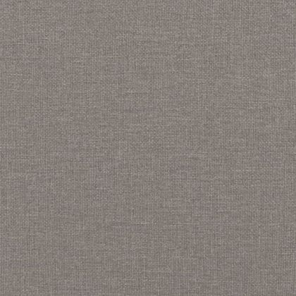 2-местен диван с декоративни възглавници таупе 120 см плат