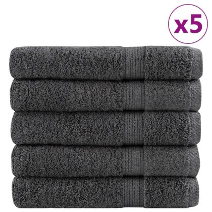 Премиум кърпи SOLUND 25 бр антрацит 100x200 см 600 gsm