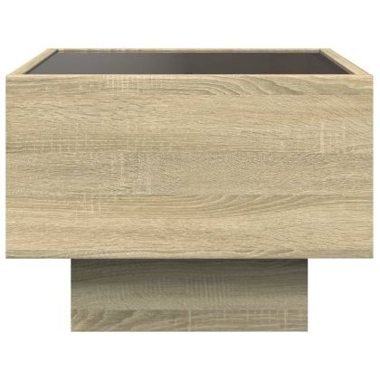 Нощна масичка с Infinity LED сонома дъб 40x40x30 см