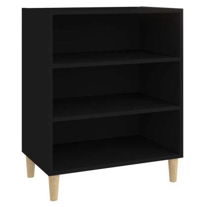 Бюфет черен 57x35x70 см инженерно дърво