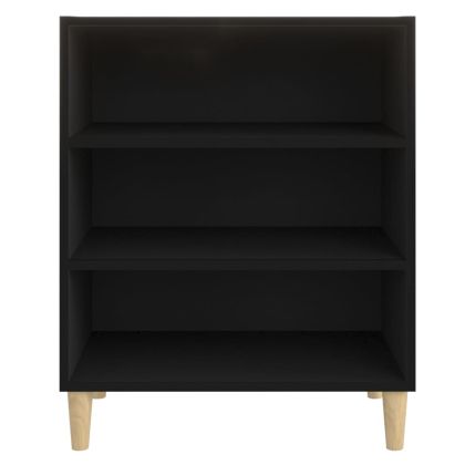 Бюфет черен 57x35x70 см инженерно дърво