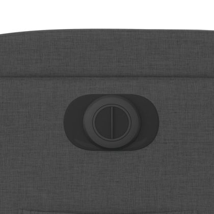 Електрически стол реклайнер, черен, текстил