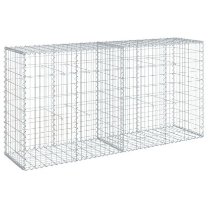 Габионна кошница с покритие, 200x50x100 см, поцинковано желязо