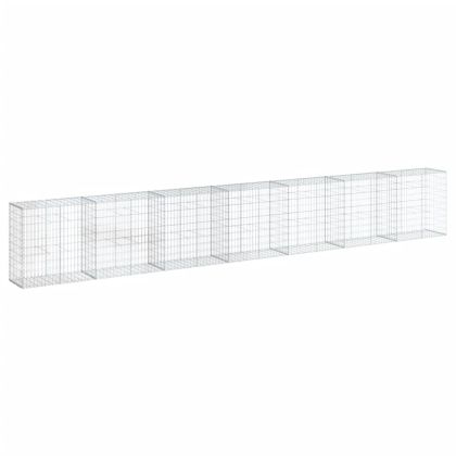 Габионна кошница с покритие, 700x50x100 см, поцинковано желязо