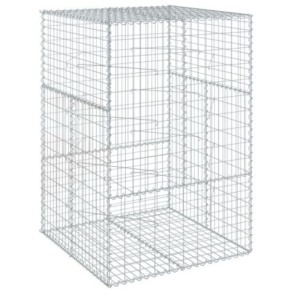 Габионна кошница с покритие, 100x100x150 см, поцинковано желязо