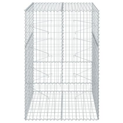 Габионна кошница с покритие, 100x100x150 см, поцинковано желязо