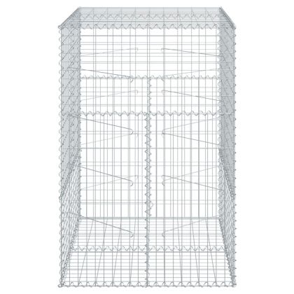 Габионна кошница с покритие, 100x100x150 см, поцинковано желязо