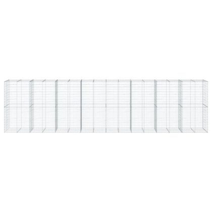 Габионна кошница с покритие, 800x100x200 см, поцинковано желязо