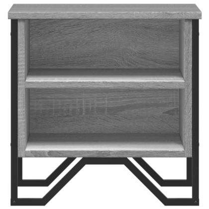 Нощни шкафчета, сив сонома, 2 бр, 40x30x40 см, инженерно дърво