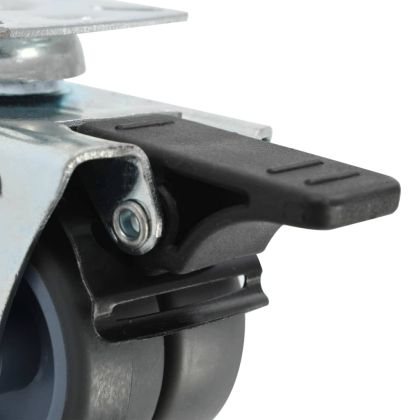 8 бр двуколесни въртящи се колела, 50 мм