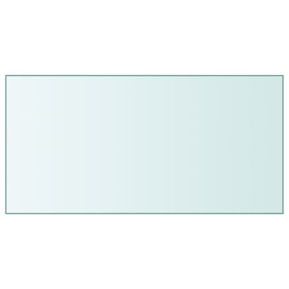 Плот за маса прозрачен 50x100 см закалено стъкло