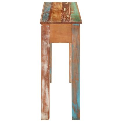 Конзолна маса, 110x30x75 cм, регенерирано дърво масив