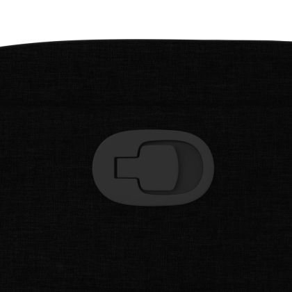 Изправящ реклайнер стол, черен, текстил