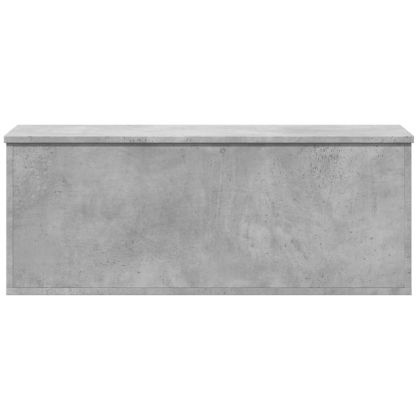 Кутия за съхранение, бетонно сиво, 90x35x35 см, инженерно дърво