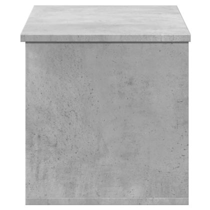 Кутия за съхранение, бетонно сиво, 90x35x35 см, инженерно дърво