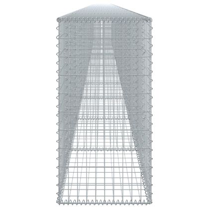 Габионна кошница с покритие, 1200x50x100 см, поцинковано желязо