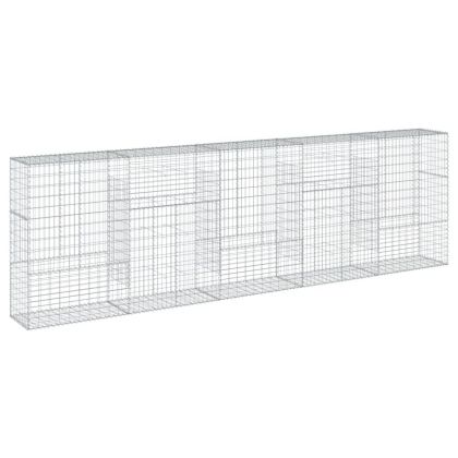 Габионна кошница с покритие, 500x50x150 см, поцинковано желязо