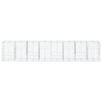 Габионна кошница с покритие, 800x100x150 см, поцинковано желязо