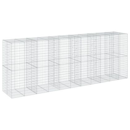 Габионна кошница с покритие, 550x100x200 см, поцинковано желязо