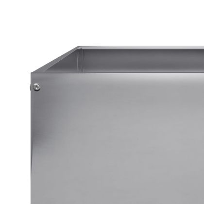 Градинска повдигната леха 100x100x18,5 см поцинкована стомана